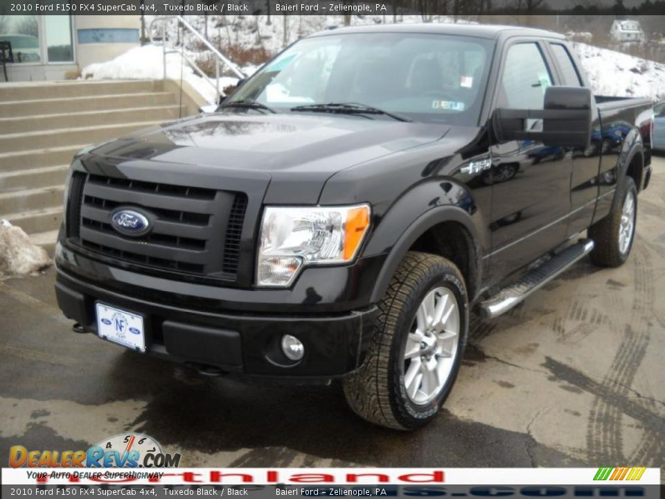 2010 Ford F150 FX4 SuperCab 4x4 Tuxedo Black / Black Photo #2