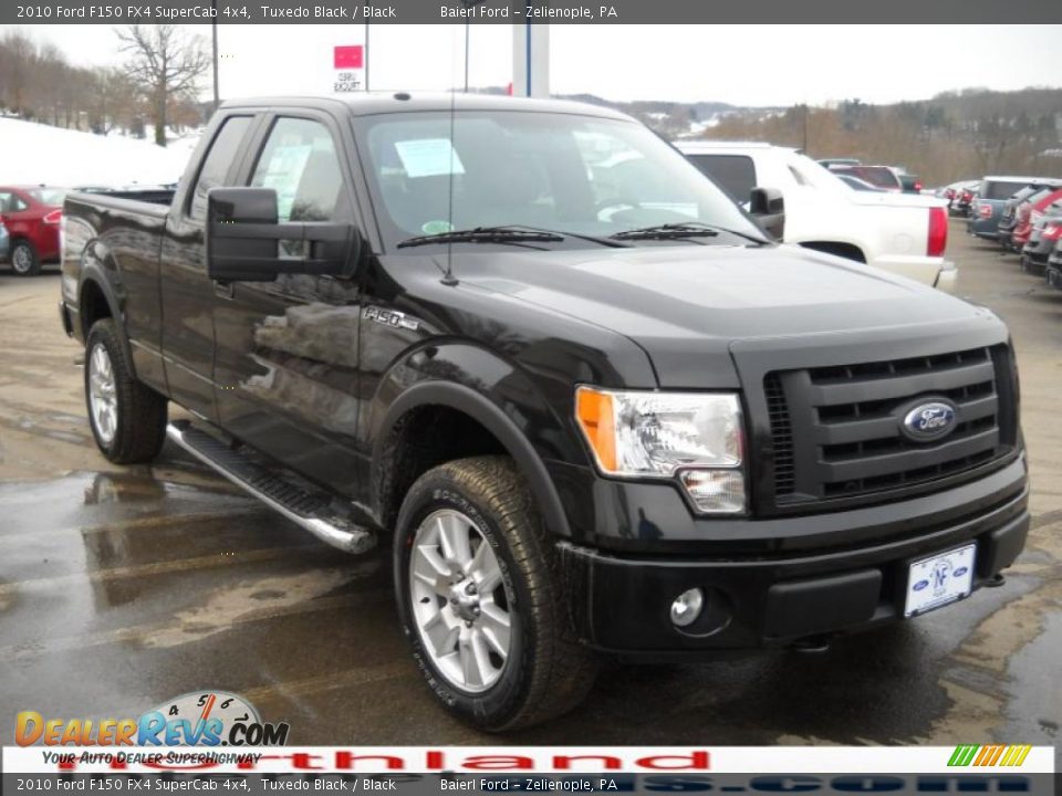 2010 Ford F150 FX4 SuperCab 4x4 Tuxedo Black / Black Photo #4
