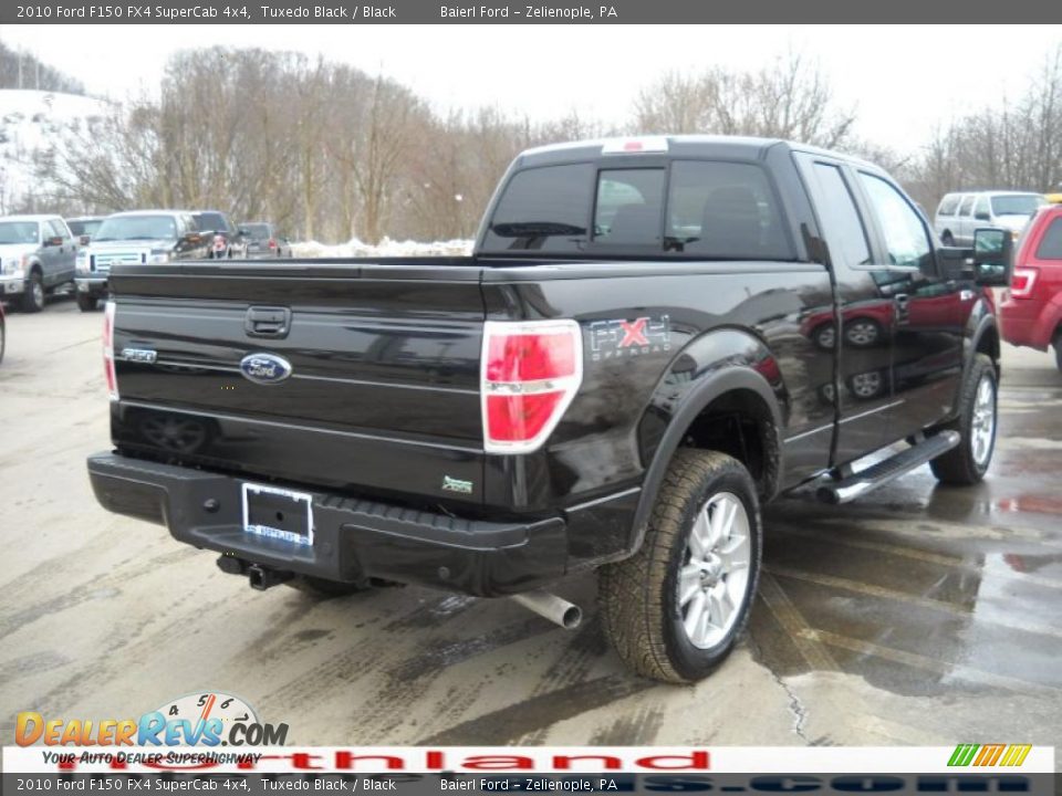 2010 Ford F150 FX4 SuperCab 4x4 Tuxedo Black / Black Photo #6