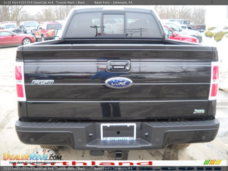 2010 Ford F150 FX4 SuperCab 4x4 Tuxedo Black / Black Photo #7