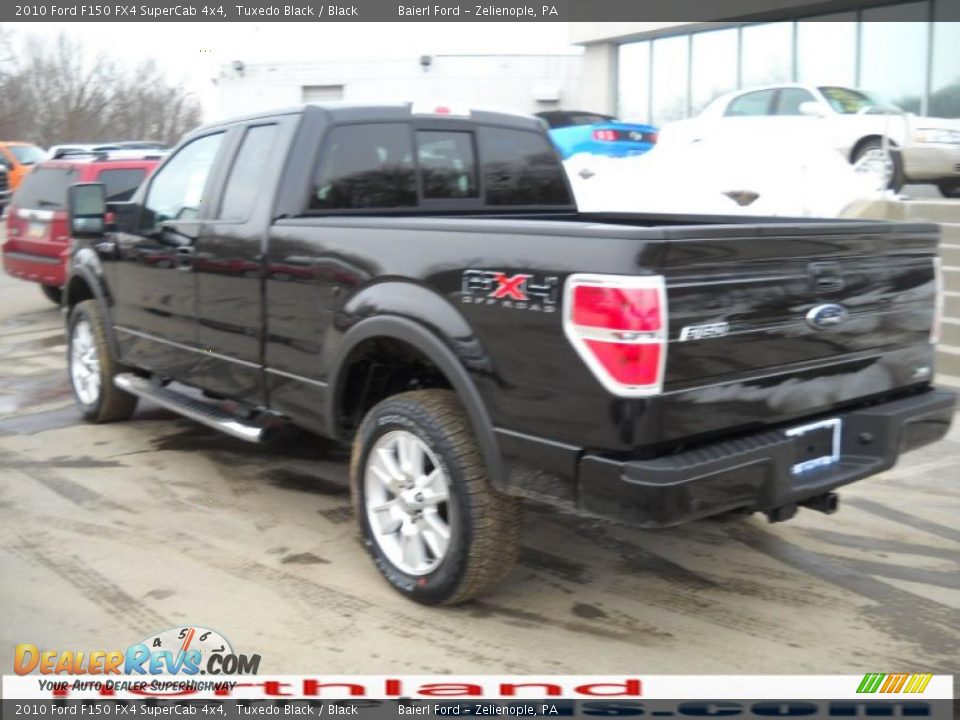 2010 Ford F150 FX4 SuperCab 4x4 Tuxedo Black / Black Photo #8