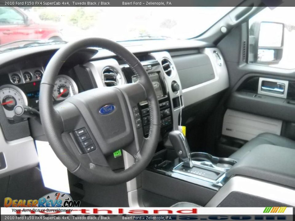 2010 Ford F150 FX4 SuperCab 4x4 Tuxedo Black / Black Photo #10