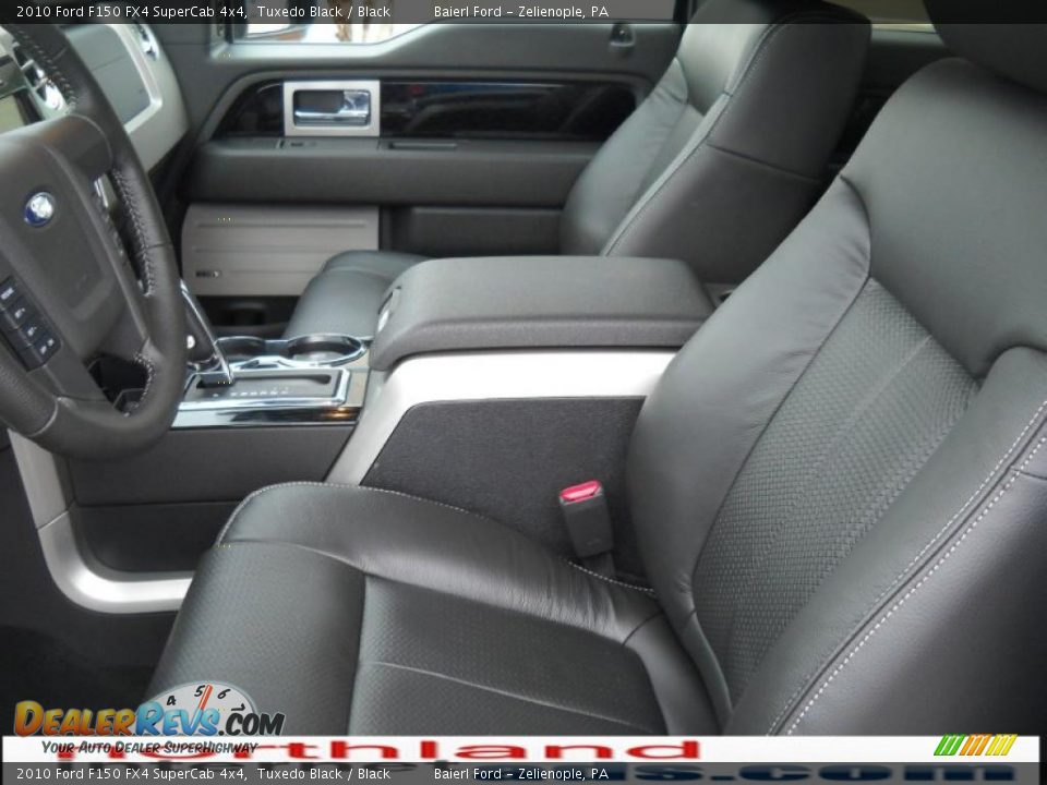 2010 Ford F150 FX4 SuperCab 4x4 Tuxedo Black / Black Photo #11