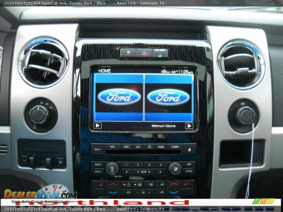 2010 Ford F150 FX4 SuperCab 4x4 Tuxedo Black / Black Photo #17