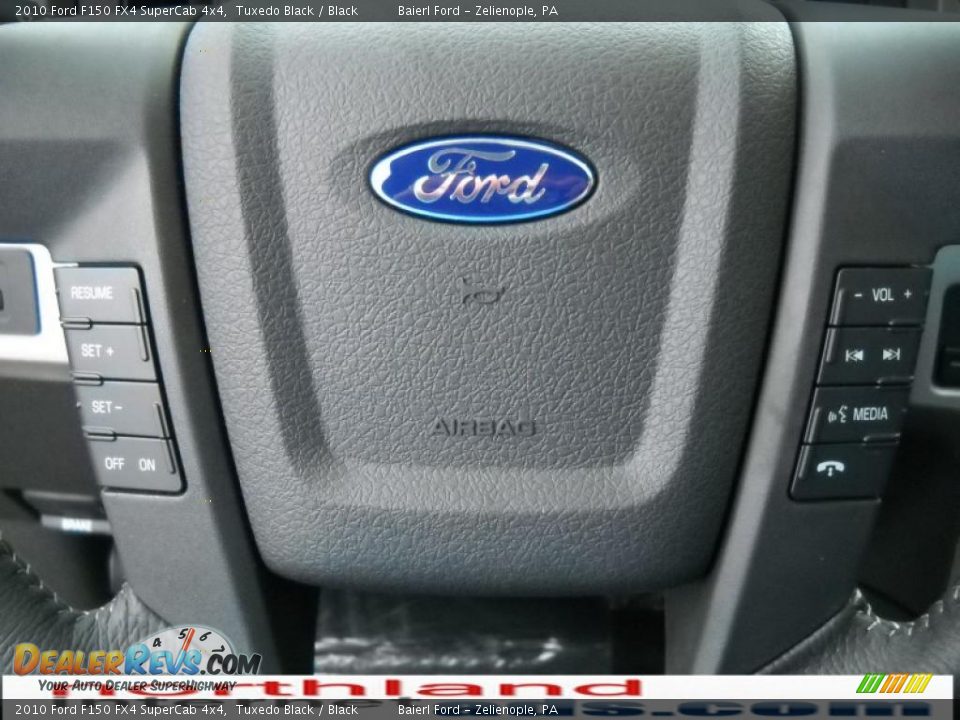 2010 Ford F150 FX4 SuperCab 4x4 Tuxedo Black / Black Photo #19