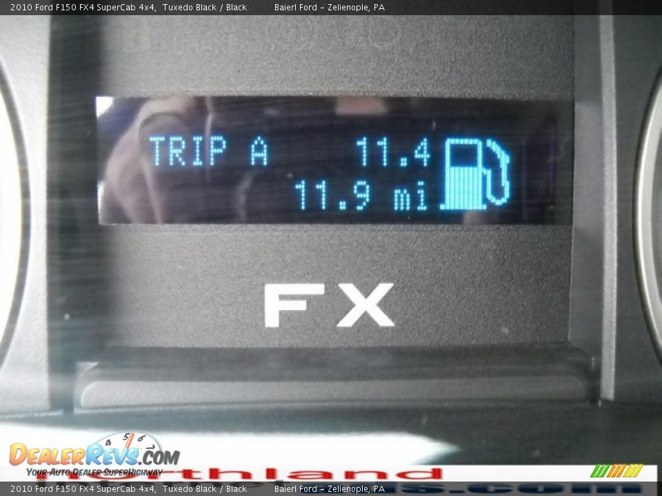 2010 Ford F150 FX4 SuperCab 4x4 Tuxedo Black / Black Photo #20