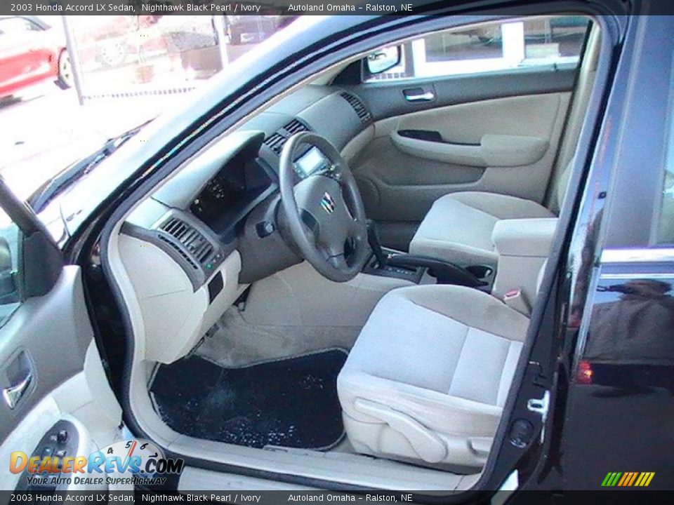 2003 Honda Accord LX Sedan Nighthawk Black Pearl / Ivory Photo #3