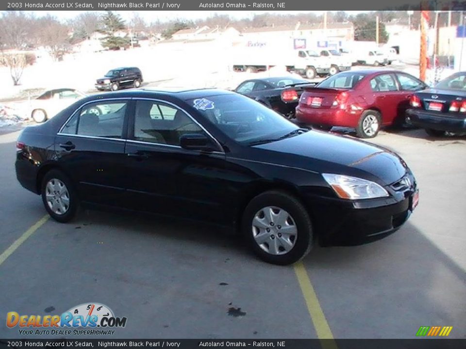 2003 Honda Accord LX Sedan Nighthawk Black Pearl / Ivory Photo #5