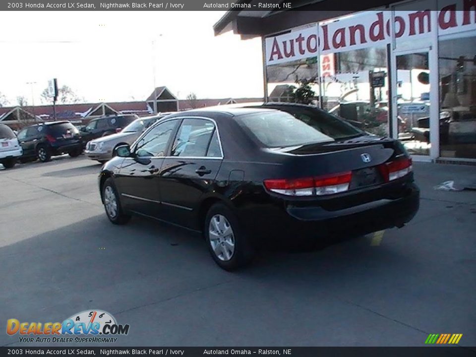 2003 Honda Accord LX Sedan Nighthawk Black Pearl / Ivory Photo #6