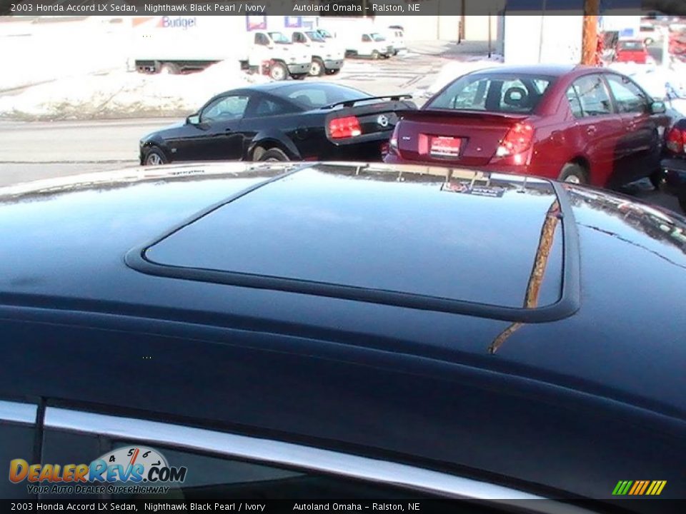 2003 Honda Accord LX Sedan Nighthawk Black Pearl / Ivory Photo #13