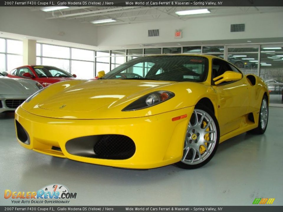 2007 Ferrari F430 Coupe F1 Giallo Modena DS (Yellow) / Nero Photo #1