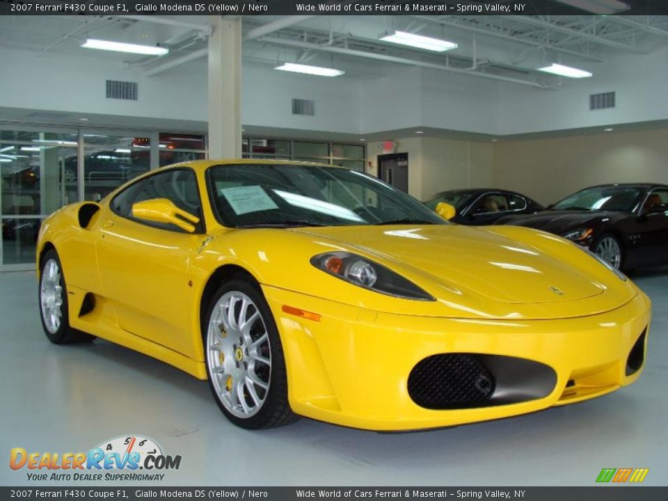 2007 Ferrari F430 Coupe F1 Giallo Modena DS (Yellow) / Nero Photo #5
