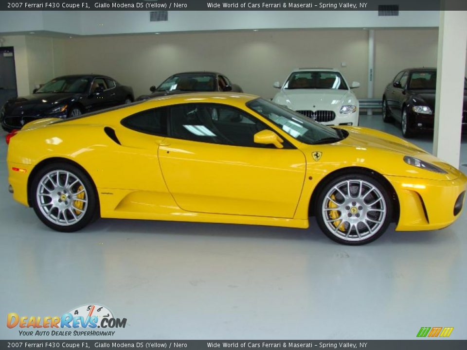 2007 Ferrari F430 Coupe F1 Giallo Modena DS (Yellow) / Nero Photo #6