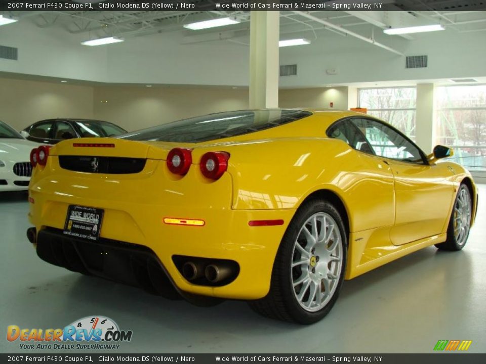 2007 Ferrari F430 Coupe F1 Giallo Modena DS (Yellow) / Nero Photo #7