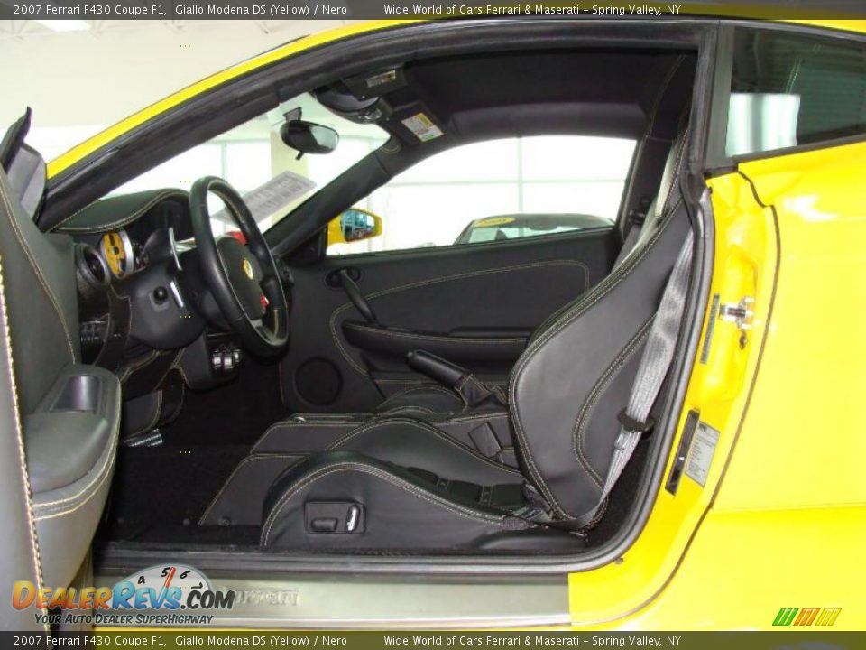 2007 Ferrari F430 Coupe F1 Giallo Modena DS (Yellow) / Nero Photo #12