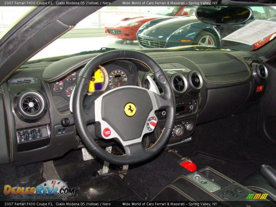 2007 Ferrari F430 Coupe F1 Giallo Modena DS (Yellow) / Nero Photo #18