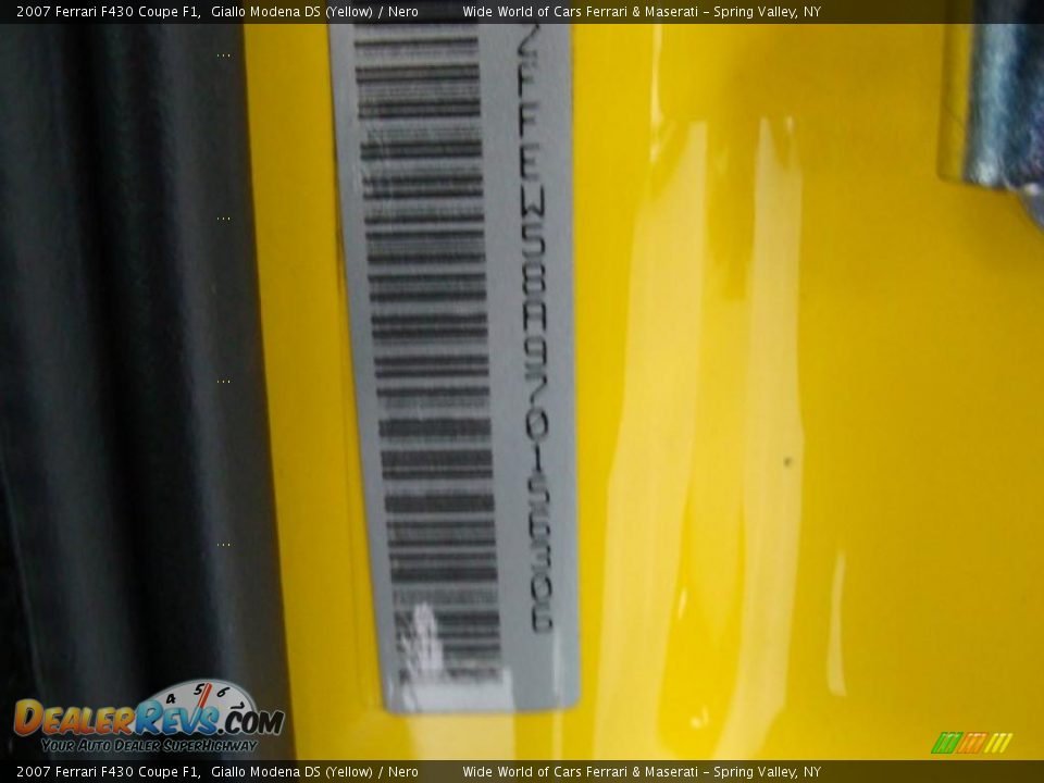 2007 Ferrari F430 Coupe F1 Giallo Modena DS (Yellow) / Nero Photo #27