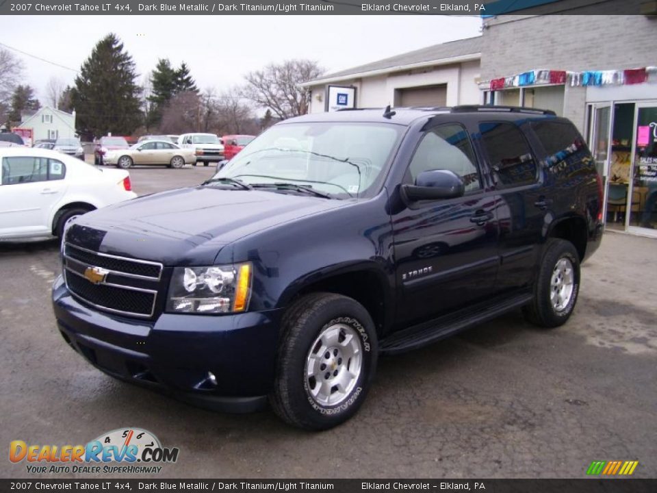 2007 Chevrolet Tahoe LT 4x4 Dark Blue Metallic / Dark Titanium/Light Titanium Photo #1