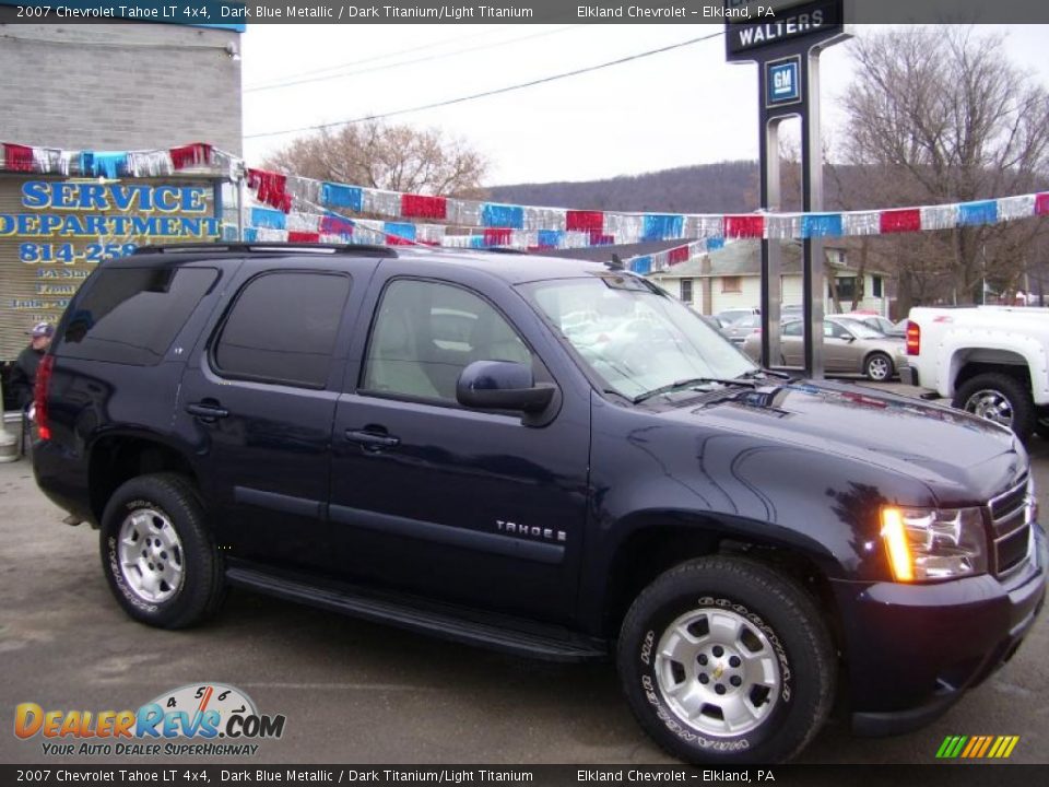 2007 Chevrolet Tahoe LT 4x4 Dark Blue Metallic / Dark Titanium/Light Titanium Photo #3