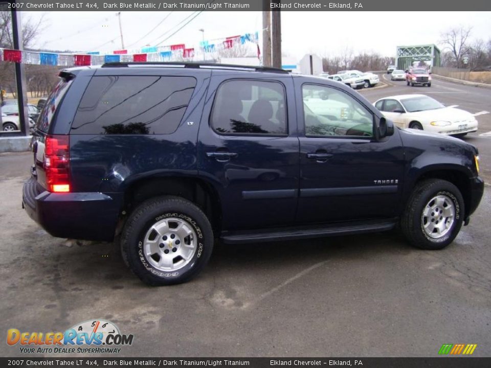 2007 Chevrolet Tahoe LT 4x4 Dark Blue Metallic / Dark Titanium/Light Titanium Photo #4