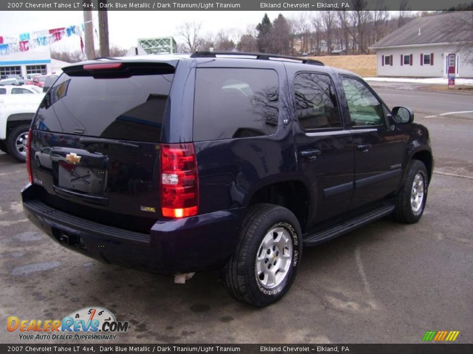 2007 Chevrolet Tahoe LT 4x4 Dark Blue Metallic / Dark Titanium/Light Titanium Photo #5