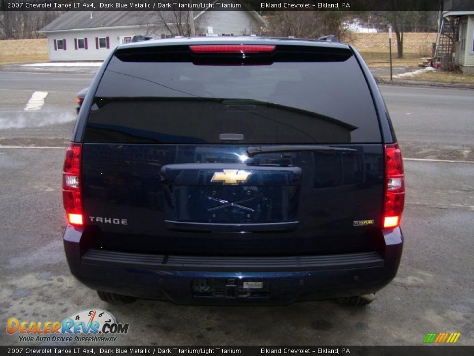 2007 Chevrolet Tahoe LT 4x4 Dark Blue Metallic / Dark Titanium/Light Titanium Photo #6
