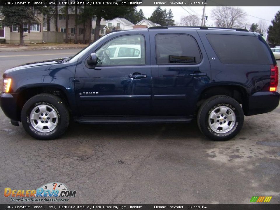 2007 Chevrolet Tahoe LT 4x4 Dark Blue Metallic / Dark Titanium/Light Titanium Photo #8