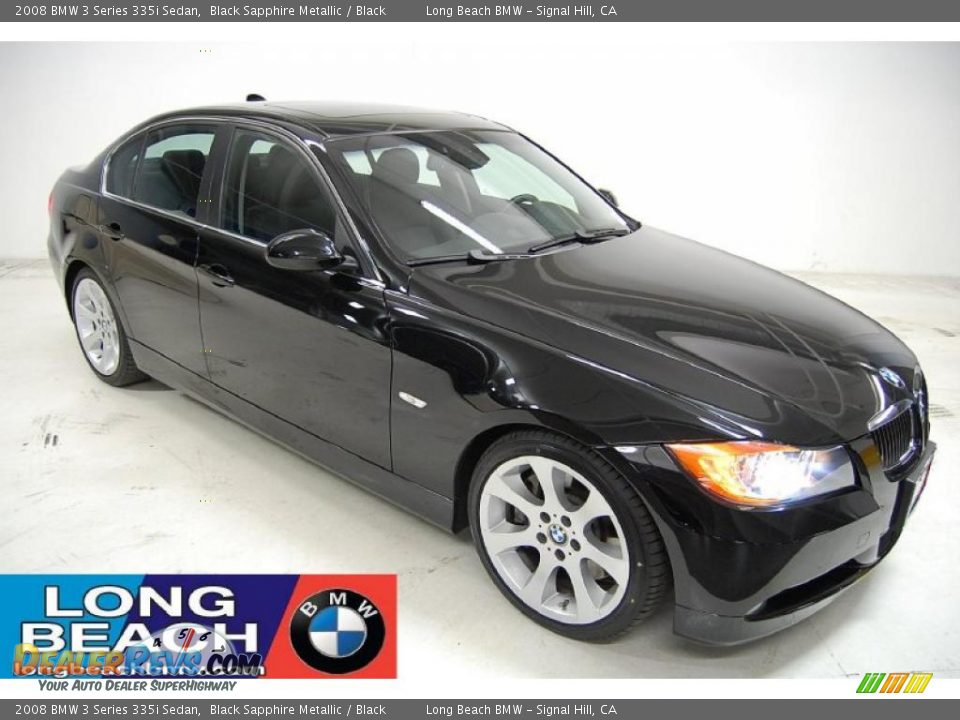 2008 BMW 3 Series 335i Sedan Black Sapphire Metallic / Black Photo #1
