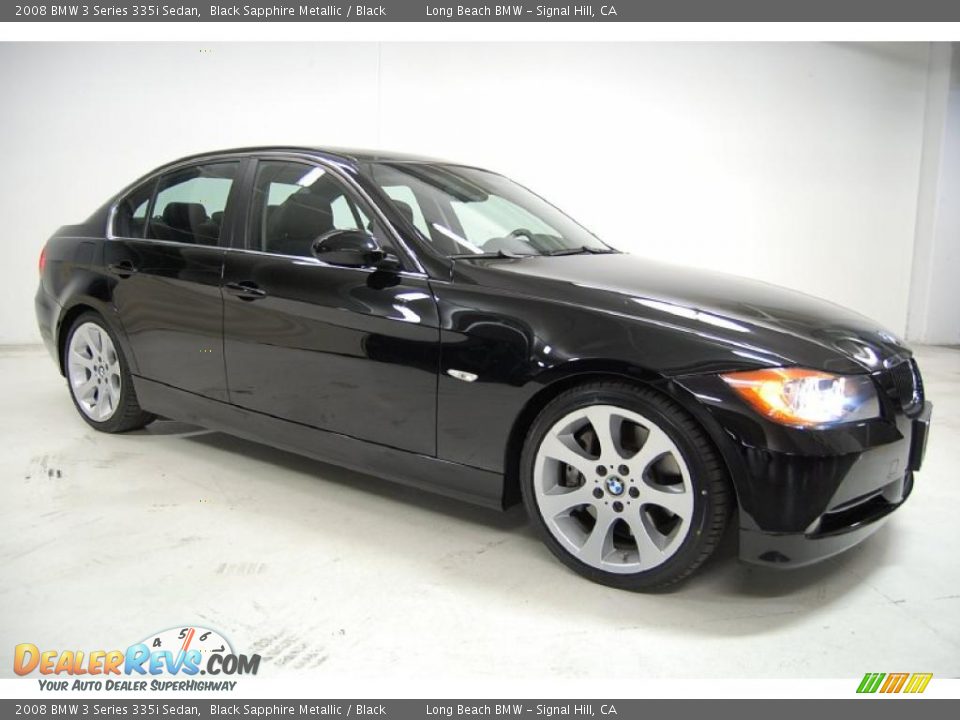 2008 BMW 3 Series 335i Sedan Black Sapphire Metallic / Black Photo #2