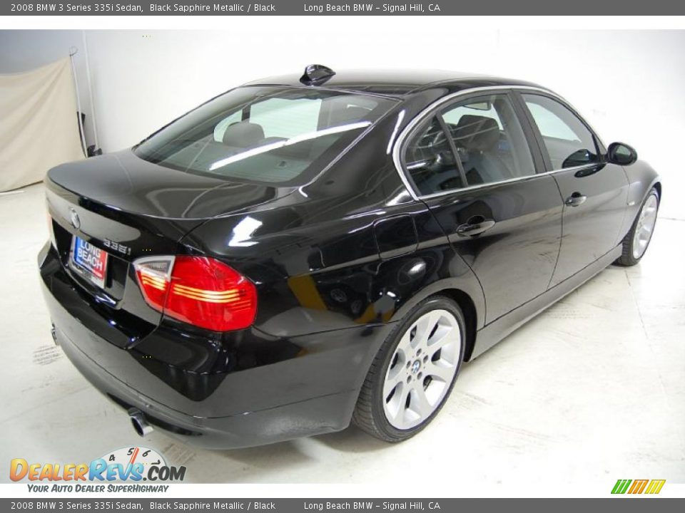 2008 BMW 3 Series 335i Sedan Black Sapphire Metallic / Black Photo #6