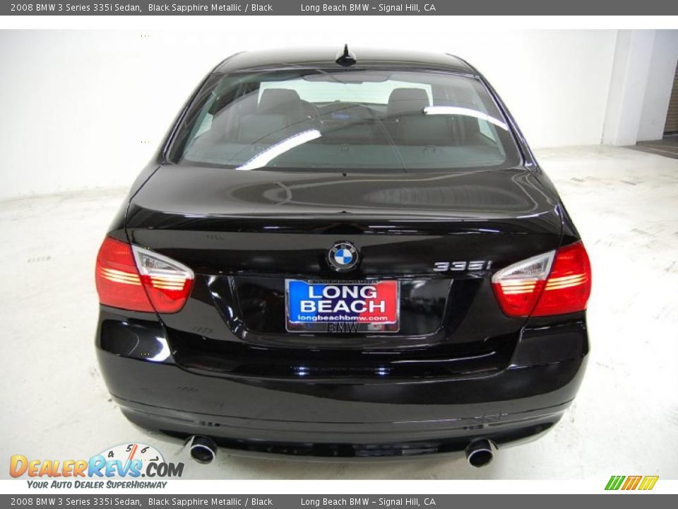 2008 BMW 3 Series 335i Sedan Black Sapphire Metallic / Black Photo #7