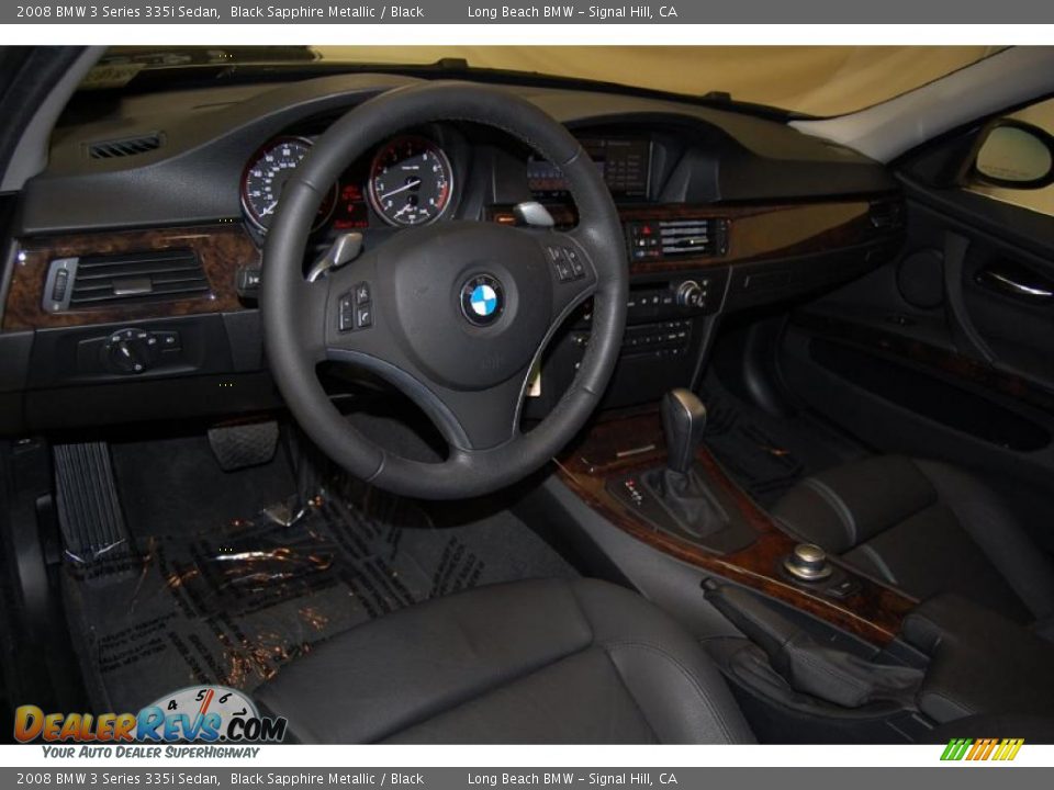 2008 BMW 3 Series 335i Sedan Black Sapphire Metallic / Black Photo #19