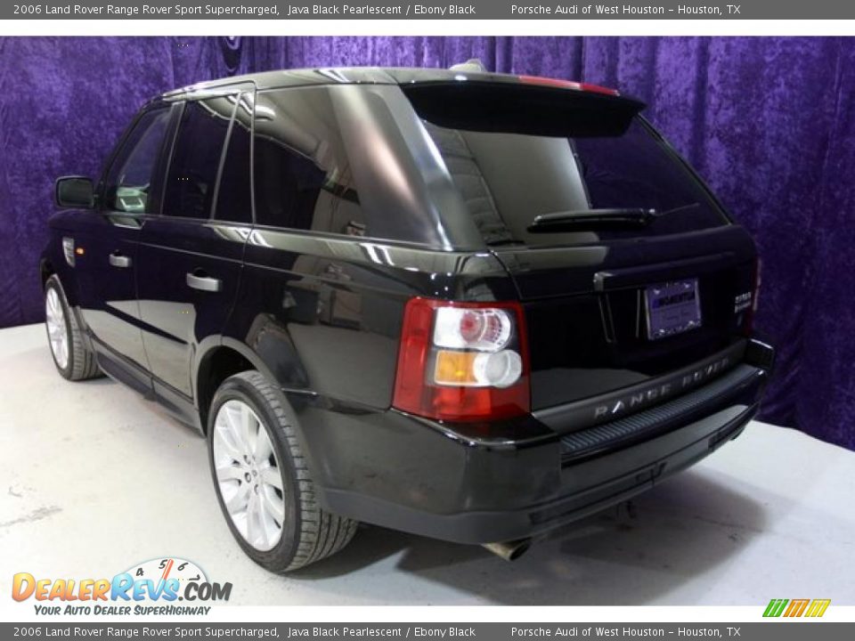 2006 Land Rover Range Rover Sport Supercharged Java Black Pearlescent / Ebony Black Photo #2