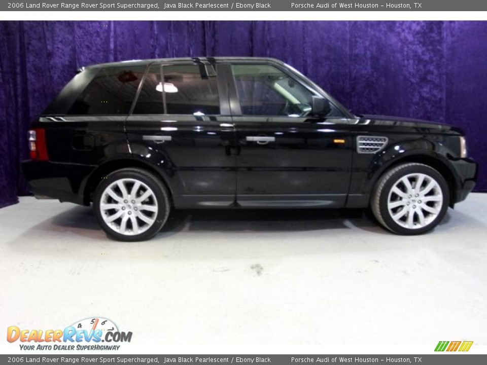 2006 Land Rover Range Rover Sport Supercharged Java Black Pearlescent / Ebony Black Photo #3