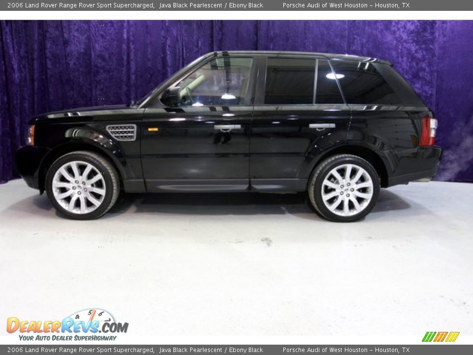 2006 Land Rover Range Rover Sport Supercharged Java Black Pearlescent / Ebony Black Photo #4