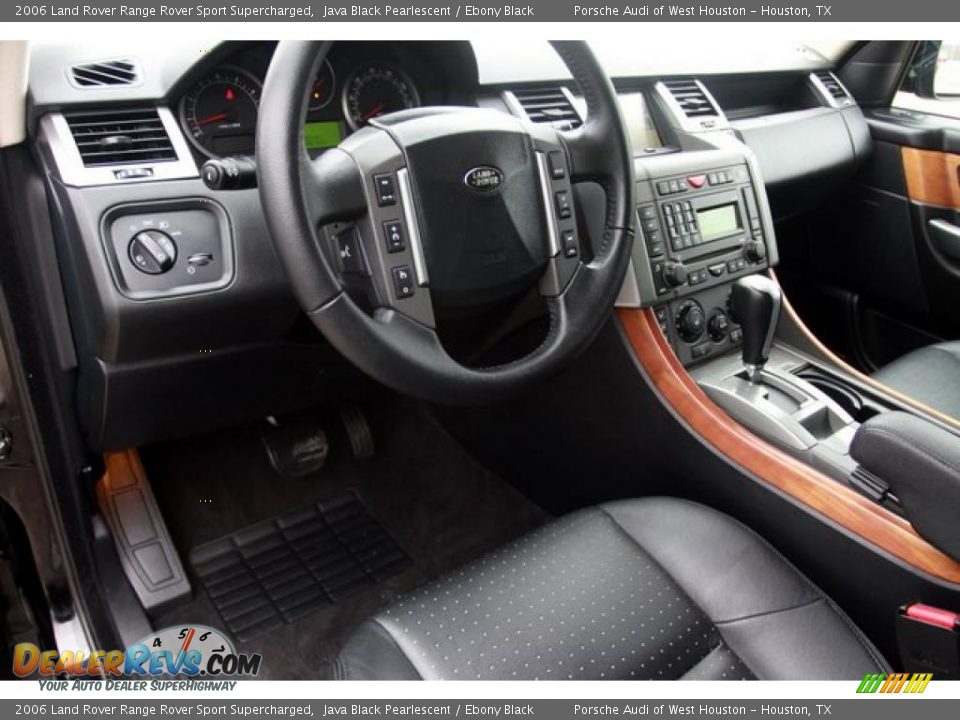 2006 Land Rover Range Rover Sport Supercharged Java Black Pearlescent / Ebony Black Photo #5