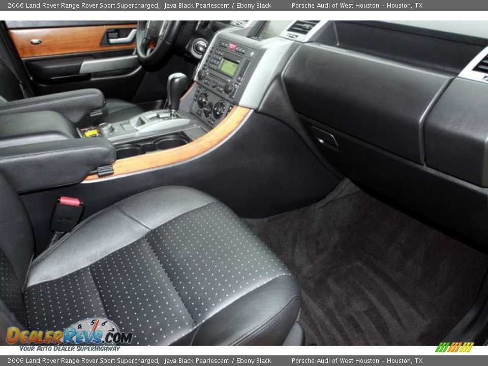 2006 Land Rover Range Rover Sport Supercharged Java Black Pearlescent / Ebony Black Photo #6