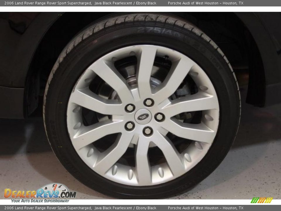 2006 Land Rover Range Rover Sport Supercharged Java Black Pearlescent / Ebony Black Photo #9