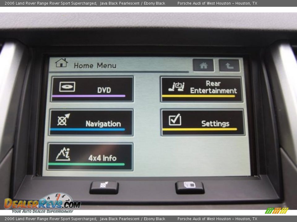 2006 Land Rover Range Rover Sport Supercharged Java Black Pearlescent / Ebony Black Photo #12