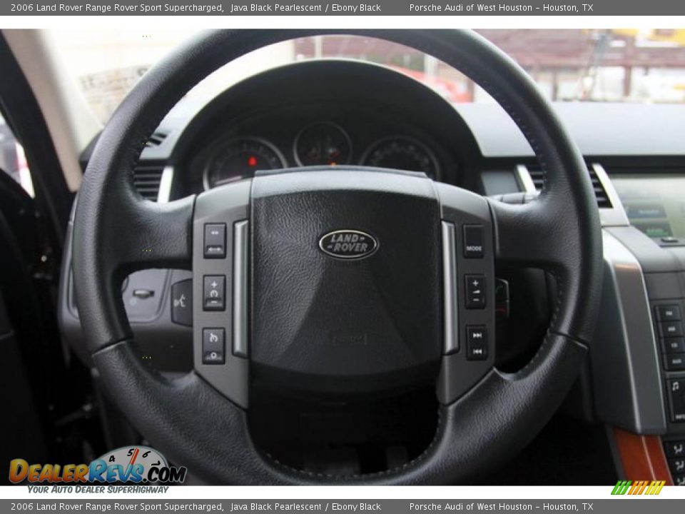 2006 Land Rover Range Rover Sport Supercharged Java Black Pearlescent / Ebony Black Photo #17