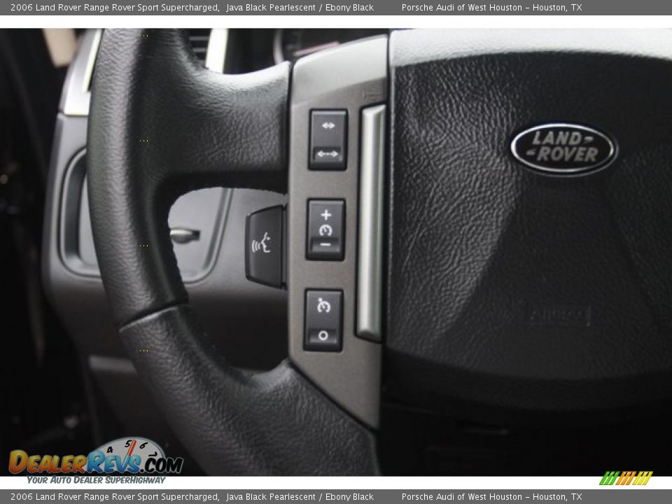 2006 Land Rover Range Rover Sport Supercharged Java Black Pearlescent / Ebony Black Photo #18