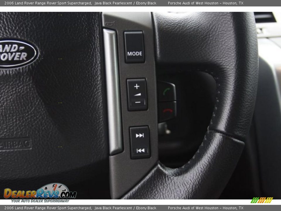 2006 Land Rover Range Rover Sport Supercharged Java Black Pearlescent / Ebony Black Photo #19