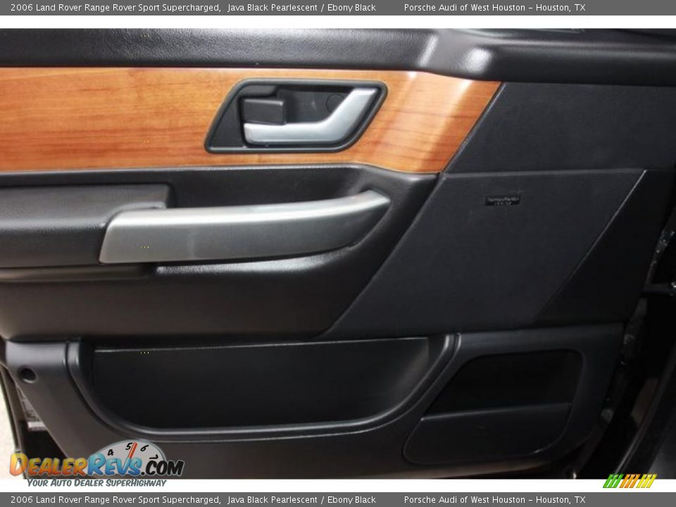 2006 Land Rover Range Rover Sport Supercharged Java Black Pearlescent / Ebony Black Photo #22