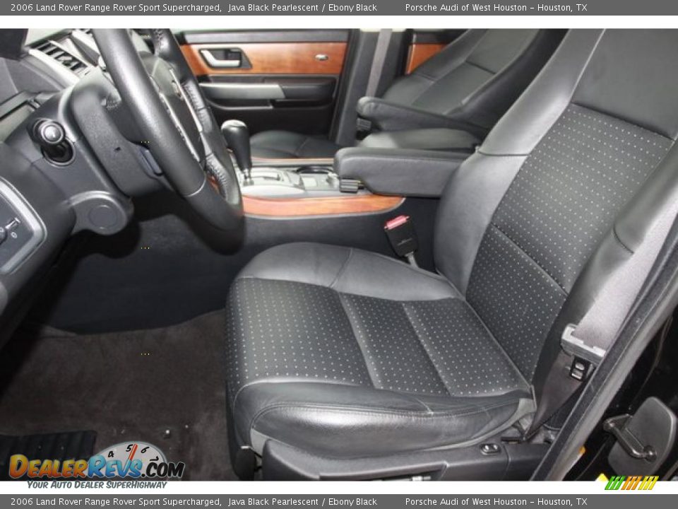 2006 Land Rover Range Rover Sport Supercharged Java Black Pearlescent / Ebony Black Photo #24