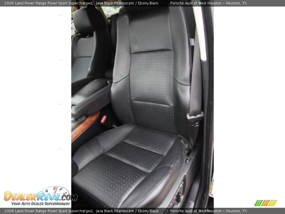 2006 Land Rover Range Rover Sport Supercharged Java Black Pearlescent / Ebony Black Photo #25