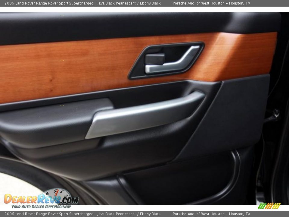 2006 Land Rover Range Rover Sport Supercharged Java Black Pearlescent / Ebony Black Photo #28