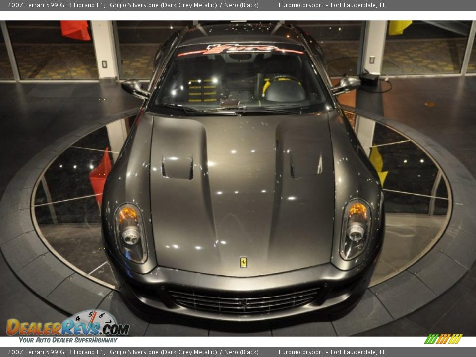 2007 Ferrari 599 GTB Fiorano F1 Grigio Silverstone (Dark Grey Metallic) / Nero (Black) Photo #2