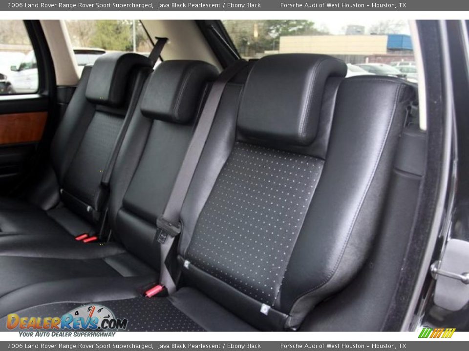 2006 Land Rover Range Rover Sport Supercharged Java Black Pearlescent / Ebony Black Photo #31