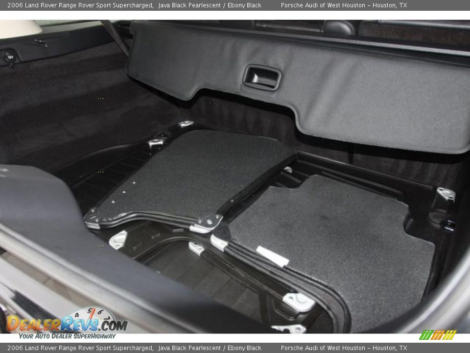2006 Land Rover Range Rover Sport Supercharged Java Black Pearlescent / Ebony Black Photo #35