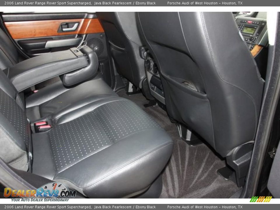 2006 Land Rover Range Rover Sport Supercharged Java Black Pearlescent / Ebony Black Photo #36